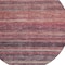 Homeroots 8' Rust And Blush Round Striped Washable Indoor Outdoor Area Rug 615850 - alternate 6