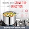Bakken-Swiss Deluxe 8-Quart Stainless Steel Stockpot with Tempered Glass Lid, Heavy Duty BKSSQ8 - alternate 3
