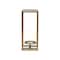 Homeroots 13" Gold And Clear Metal And Glass Tabletop Candle Holder 634813 - alternate 1