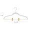 Simplify 6 Pack Velvet Hangers with Clips in White 23250-G-WHITE - alternate 3