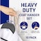 Lifemaster Wooden Hangers, Swivel Hook, Non-Slip, Pants Bar, Holds 10 lbs, Brown, 10PK LMWD10BW - alternate 4