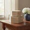 Homeroots Set of Two Natural Solid Wood Box With Lid, 2PK 392585 - alternate 3