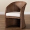 Bali & Pari Memphis Bohemian Peanut Brown Braided Rattan Arm Chair 255-14075-ZORO - alternate 5