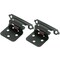Laurey Flush Hinge - Matte Black- 6 Pair - Value Pack 28720 59933 - alternate 1