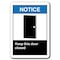 Signmission 10 in Height, Plastic, 10" x 7", ANSI-710NS Keep This Door Closed ANSI-710NS Keep This Door Closed - alternate 4