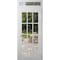 Vdomdoors Front Exterior Prehung Metal-Plastic Door Clear Glass / MANUX 8355 White Silk / Office Commercial a MANUX8355EXD-WS-W36xH80+12-LH-I - alternate 1