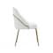 Manhattan Comfort Gracie Dining Chair in White and Gold - Set of 4 4-DC100-GWH - alternate 7
