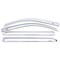 Ventshade Rainguards, Aerodynamic Design, Tape-On, Chrome, Thermoplastic, Set Of 4 684387 - alternate 1