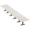 Skutchi Designs 22ft Rectangular Conference Table With Power | Harmony Series | 22 Person Meeting Room Table HAR-REC-48x264-T.BK-K458-NA - alternate 1