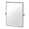 Gatco A-Line 31.5" Framed Rectangle Mirror, Matte Black 5659MXFS - alternate 1