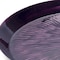 Homeroots 14" Purple Metal Etched Round Serving Tray 634489 - alternate 5