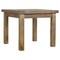 Homeroots 16" Brown Solid Wood Square One Drawer Nightstand 651754 - alternate 7
