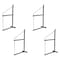 Mytee Products 2 Tier Shipping Container Shelving Bracket w/Hooks -19-3/4 inx34 in, 550lbs WLL, 4PK CNT-SHELF2x4 - alternate 1