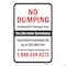 Signmission No Dumping Community Cleanup Area This Site Under Heavy-Gauge Aluminum, 18" x 24", A-1824-25094 A-1824-25094 - alternate 2