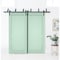Sartodoors Sliding Closet Barn Bypass Doors 84x80 (2* 42x80) Solid Core Modern Interior VEREGIO7411BBB-OLI-84 - alternate 1