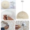 Jonathan Y Campana 10.25" 1-Light Bohemian Modern Woven Rope/Iron LED Pendant, White JYL6513A - alternate 5