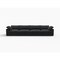 Homeroots Black Linen Blend Modular Rectangular Four Piece Corner Sectional 714580 - alternate 5
