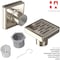 Hydroware Square Shower Drain, C06 Brushed, 4 Inches HYD-0015 - alternate 5