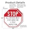 Signmission Stop All Drivers Must Stop Here For, 10 inch X 10 inch, Plastic Sign, 2PK OC-P-2PACK-10-243 - alternate 6