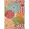 Homeroots 5' X 8' Ivory Green Blue Red And Orange Floral Indoor Outdoor Area Rug 546670 - alternate 1