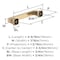Amerock Hybridize 3-3/4 inch (96mm) Center-to-Center Champagne Bronze Cabinet Pull, 25PK 25VMP37061CZ - alternate 3