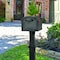 Architectural Mailboxes Grand Haven Plastic Post Mount Mailbox, Black GHM40B01 - alternate 8