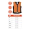 Ergodyne XL Orange Dry Evaporative Cooling Vest - Zipper 6685 - alternate 4