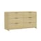 Manhattan Comfort Grace 60in Double Dresser in Natural Oak and Gold DR009-GNO - alternate 5