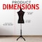 Topmaster Mannequin, Adjustable Height, Durable Foam and Canvas, Wooden Base, Versatile, Black TMMAQTO37 - alternate 7