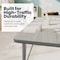 Flash Furniture Wren 60 in x 24 in Adjustable Height Activity Table, Thermal Laminate Top, Standard Legs, Light Gray XU-A2460-REC-LTGRY-T-P-CAS-GG - alternate 4