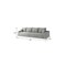Homeroots 140" Gray Corduroy Modular Compression Foam Sofa With Toss Pillows 712977 - alternate 3