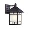 Homeroots Petite Antique Bronze Frosted Glass Lantern Wall Light 398638 - alternate 3