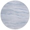 Homeroots 8' Sky Blue Round Striped Washable Indoor Outdoor Area Rug 608126 - alternate 3