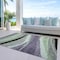 Homeroots 5' X 8' Purple And Green Abstract Washable Indoor Outdoor Area Rug 603684 - alternate 6