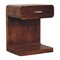 Homeroots 22" Chestnut Solid Wood One Drawer Nightstand With Floor Shelf 651537 - alternate 3