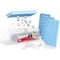 Emporio Kitchen Round Ice Cube Tray Set Pack of 1, BPA-Free, 33 Ice Balls per Tray, Lid & Tongs, Blue EMPICET98.6 - alternate 1