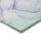 Homeroots 8' Round Blue and Gray Round Abstract Washable Non Skid Indoor Outdoor Area Rug 559357 - alternate 5