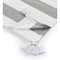 Homeroots 50" X 60" Gray and White Woven Cotton Striped Throw Blanket with Tassels 516597 - alternate 4