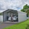 Arrow Storage Products 12 x 20 x 7 ft Eggshell Steel Carport with 3 Wall Kits CPH122007ECL3 - alternate 5