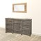 Homeroots 67" Gray Solid Wood Six Drawer Triple Dresser 524603 - alternate 2