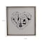 Homeroots 16" X 16" Black And White Heart Music Wood Square Framed Art 636040 - alternate 4