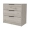 Homeroots 28" Light Gray Three Drawer Dresser 544004 - alternate 9
