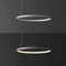 Jonathan Y Brice 15.75" Modern Contemporary Metal Round Dimmable Integrated LED Pendant, Gray JYL7202E - alternate 6