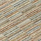 Homeroots 9' X 12' Orange Copper And Gray Striped Washable Indoor Outdoor Area Rug 587924 - alternate 4