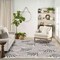 Homeroots 9' X 12' Gray Black And Ivory Palm Leaf Indoor Outdoor Area Rug 551448 - alternate 6