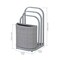 Sunjoy Pickford Towel Rack and Hamper, Grey A804001700 - alternate 2