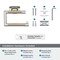 Amerock Esquire Polished Nickel/Golden Champagne Contemporary Single Post Toilet Paper Holder BH26617PNBBZ - alternate 3