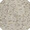Homeroots 8' Beige Brown And Gray Round Floral Washable Indoor Outdoor Area Rug 597796 - alternate 5