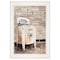 Homeroots Laundry Room 1 White Framed Print Bathroom Wall Art 405014 - alternate 1