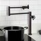 Kingston Brass Deck Mount Pot Filler Faucet with Knurled Handle, Oil Rubbed Bronze KS4705RKX - alternate 4